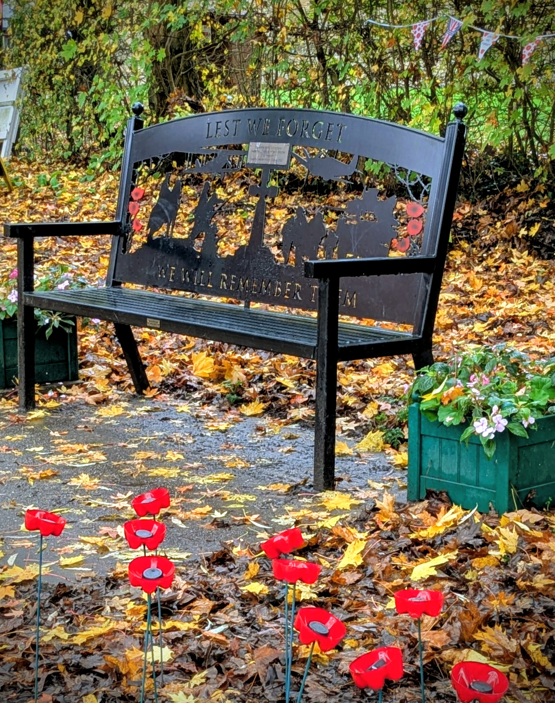 S hykeham memorial bench meadow lane armistice day 11th nov 2025